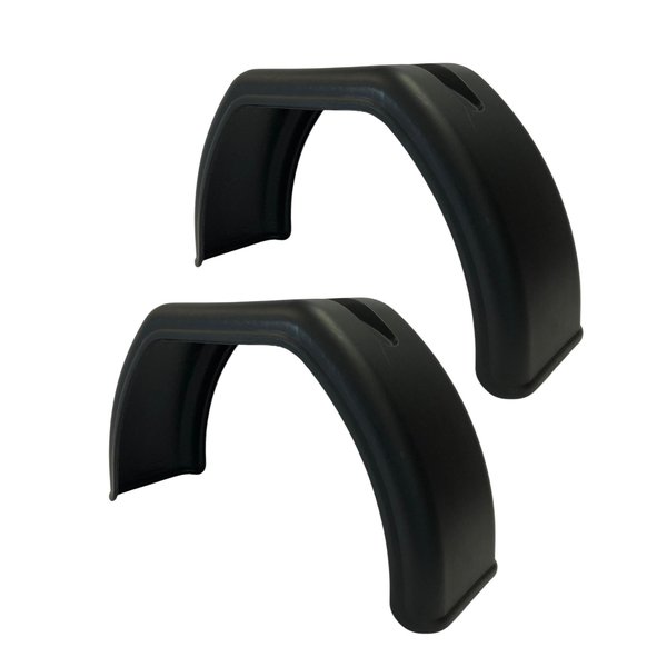 Jonesco Fender for Single Axle Single Tire applications. Flat Top Fender Suits Rim Size 13"-15" PR JX06F